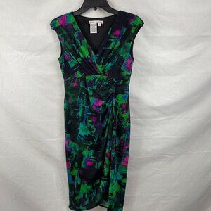 Maggy London Sleeveless Asymmetrical Hemline Dress Size 4